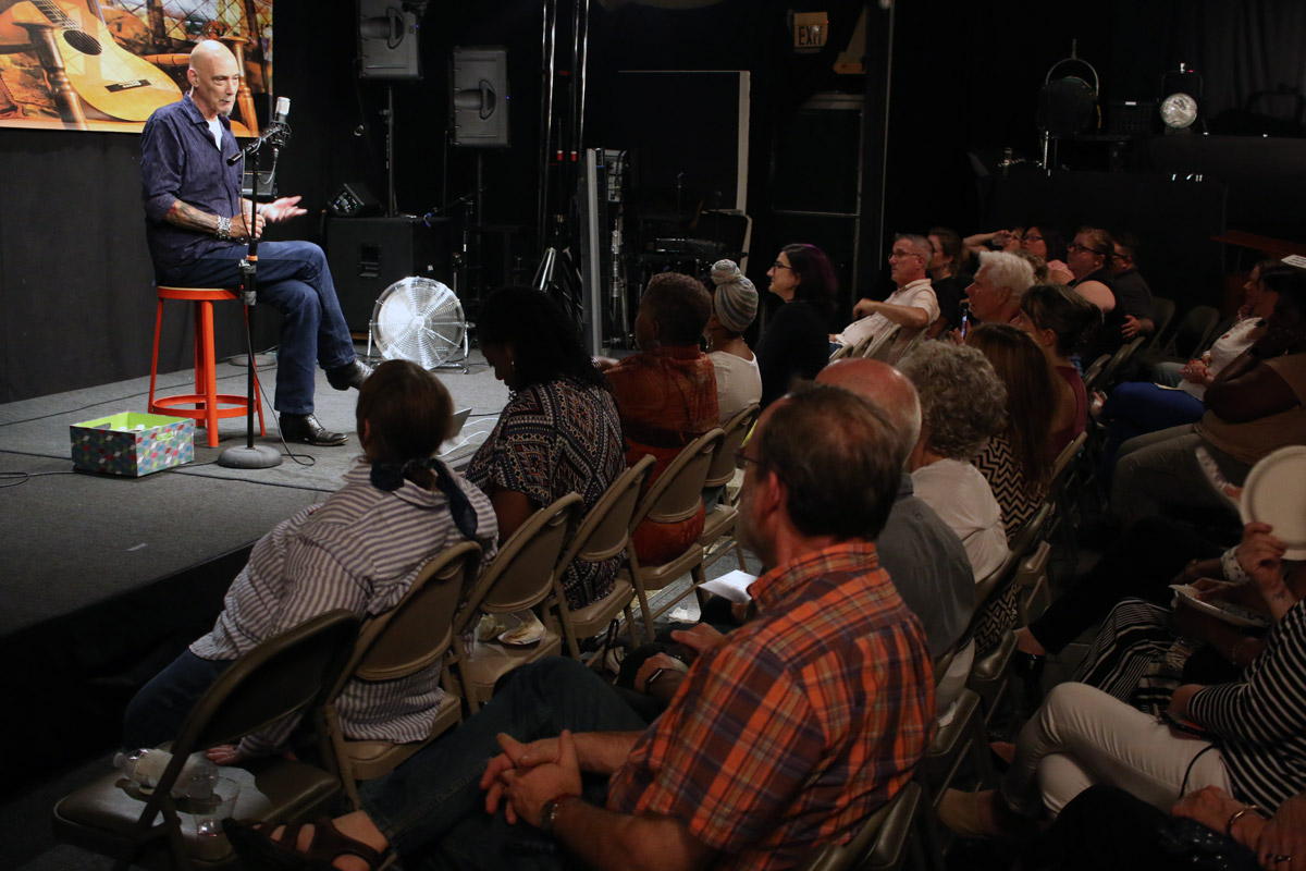 Jim Hayes at an All Y'all live storytelling event